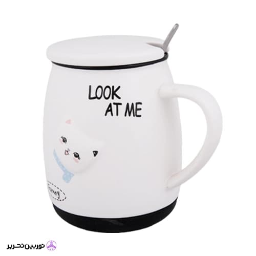 ماگ look at me سرامیکی زیر سیلیکونی
