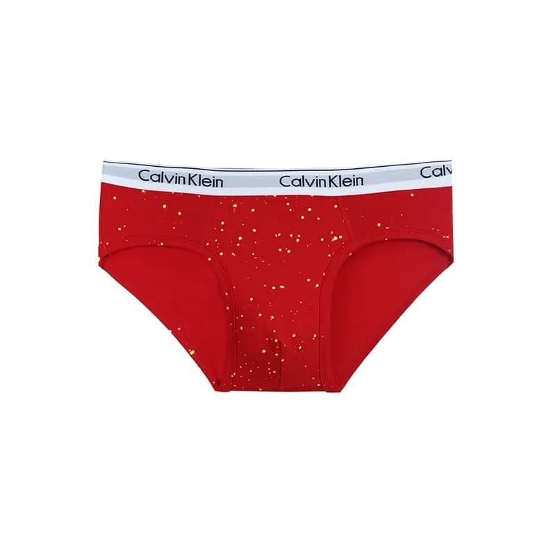 شورت مردانه اسلیپ نخ و پنبه طرح paint splatter