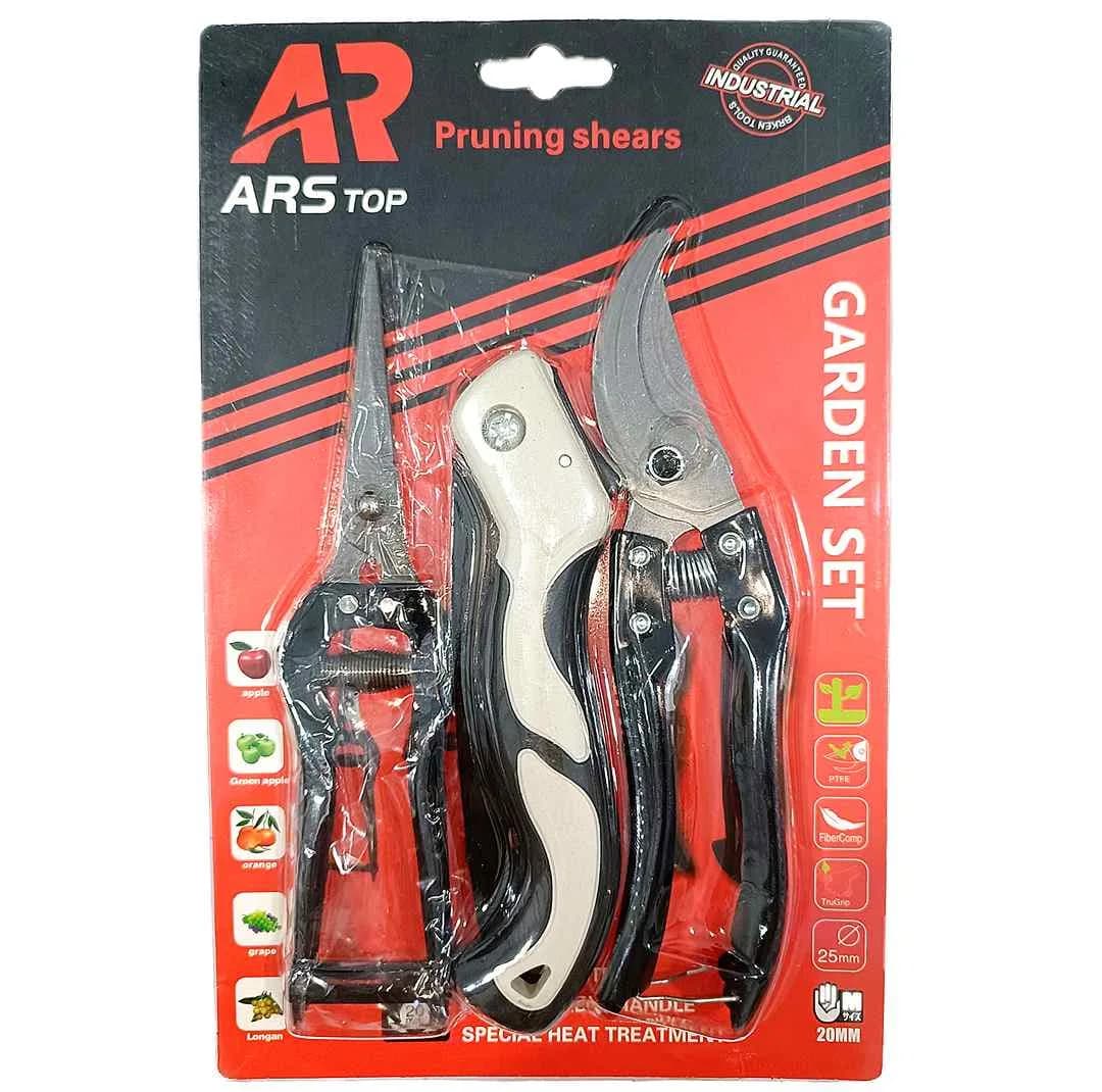قیچی و اره باغبانی ارس تاپ مدل ARS TOP3 مجموعه 3 عددی