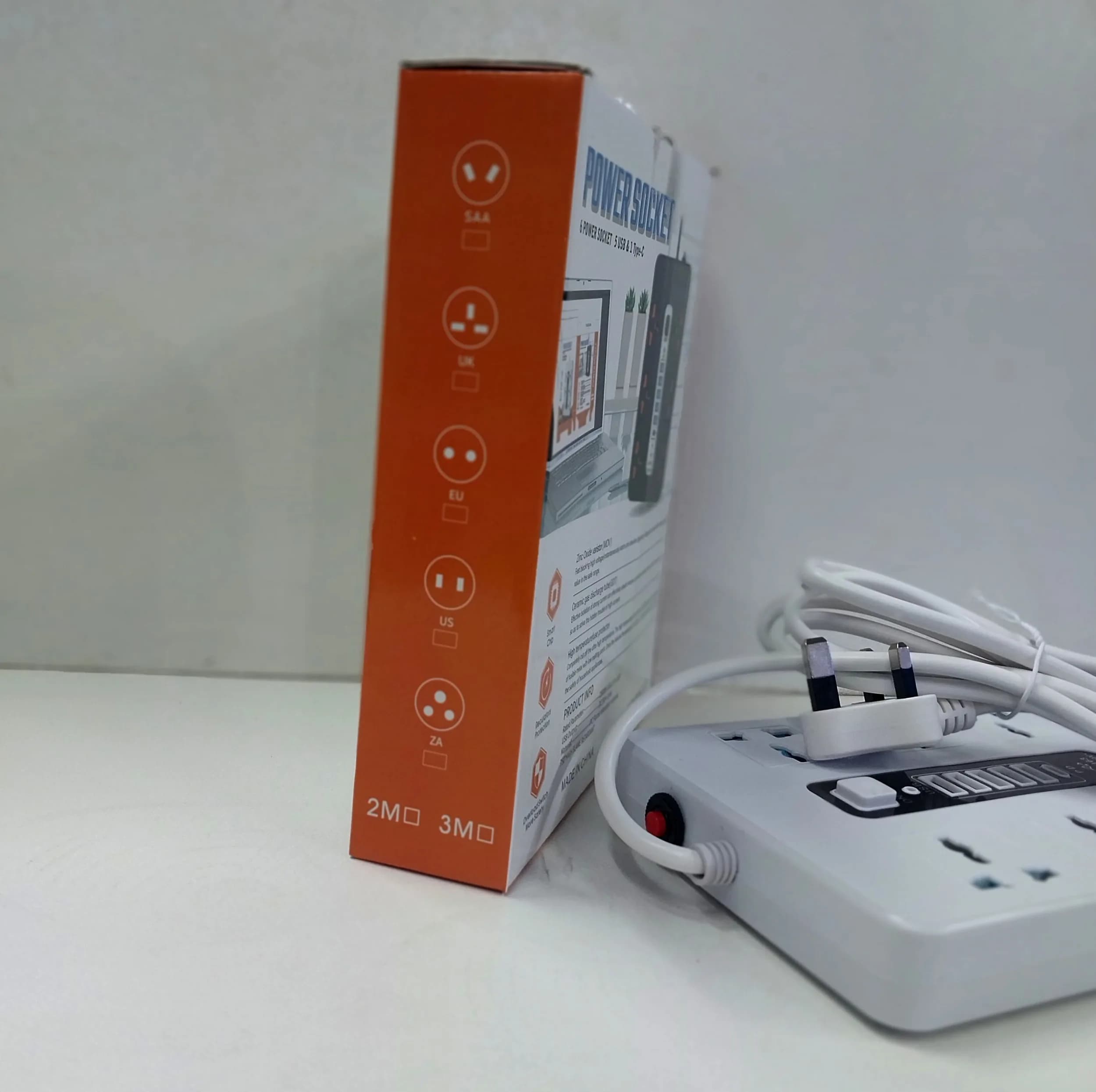 چندراهی برق مدل چندراهی power socket 5USB&1TYPE-C — تصویر ۳