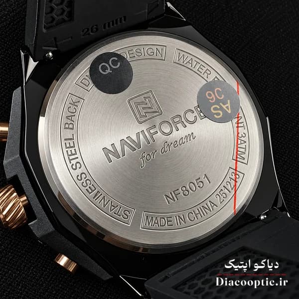 ساعت مچی اورجینال مردانه سه موتور برند نیوی فورس مدل NF8051 — تصویر ۶