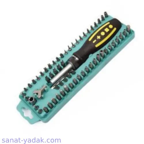 ست پیچ گوشتی 62 عددی پروسکیت مدل SD-205 آلیاژ مرغوب