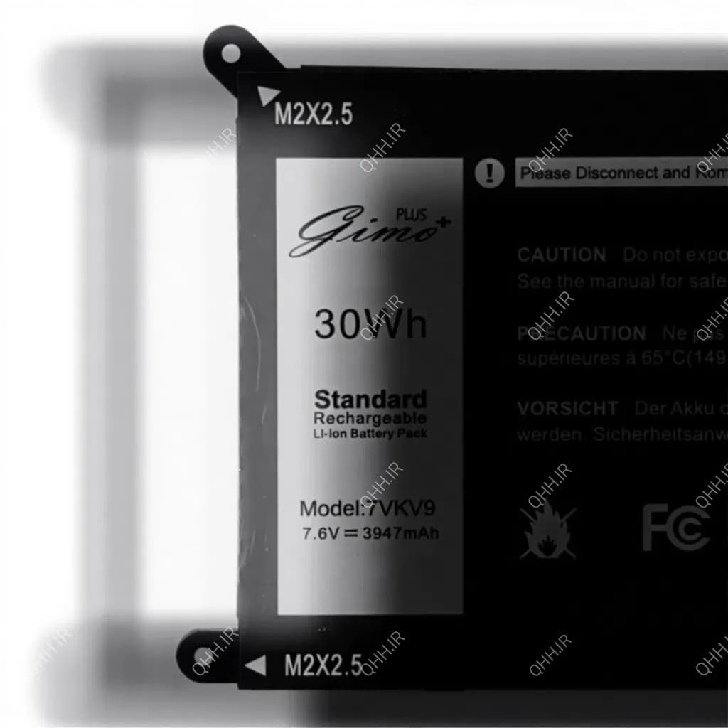 باتری لپ تاپ دل XPS 12 9250_7VKV9 Gimo Plus — تصویر ۳