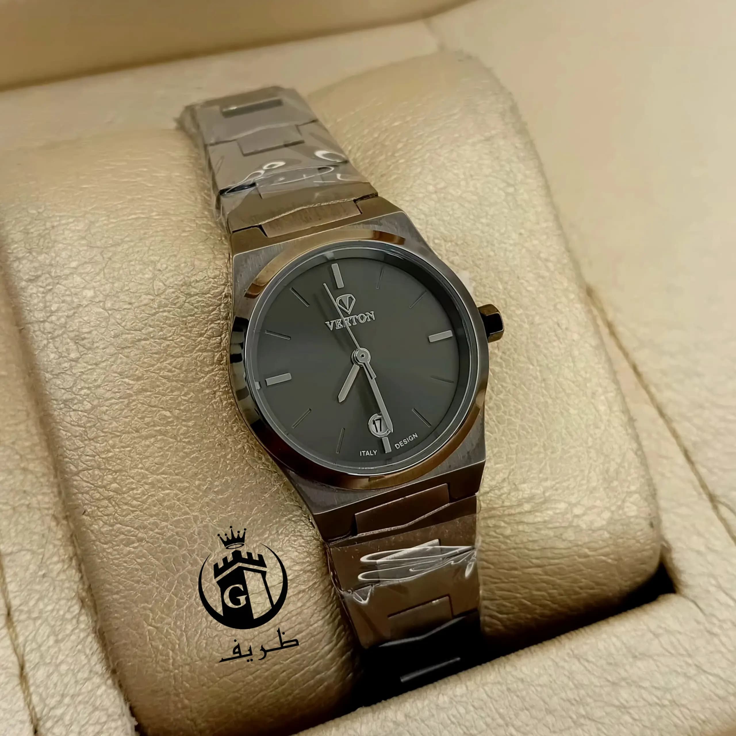 ساعت مچی ست اورجینال VERTON V069 | ساعت استیل کلاسیک و شیک با نمایشگر تاریخ — تصویر ۲