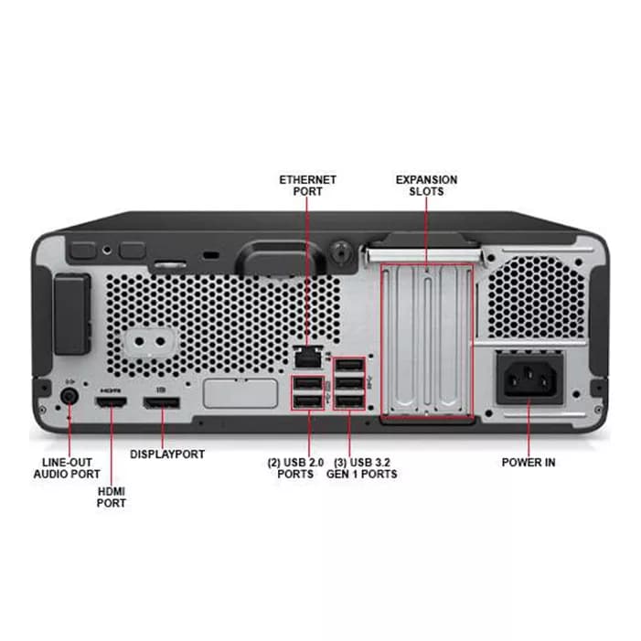 مینی کیس استوک HP ProDesk 400 G7 SFF نسل 10 با رم 8 و حافظه 256 — تصویر ۴