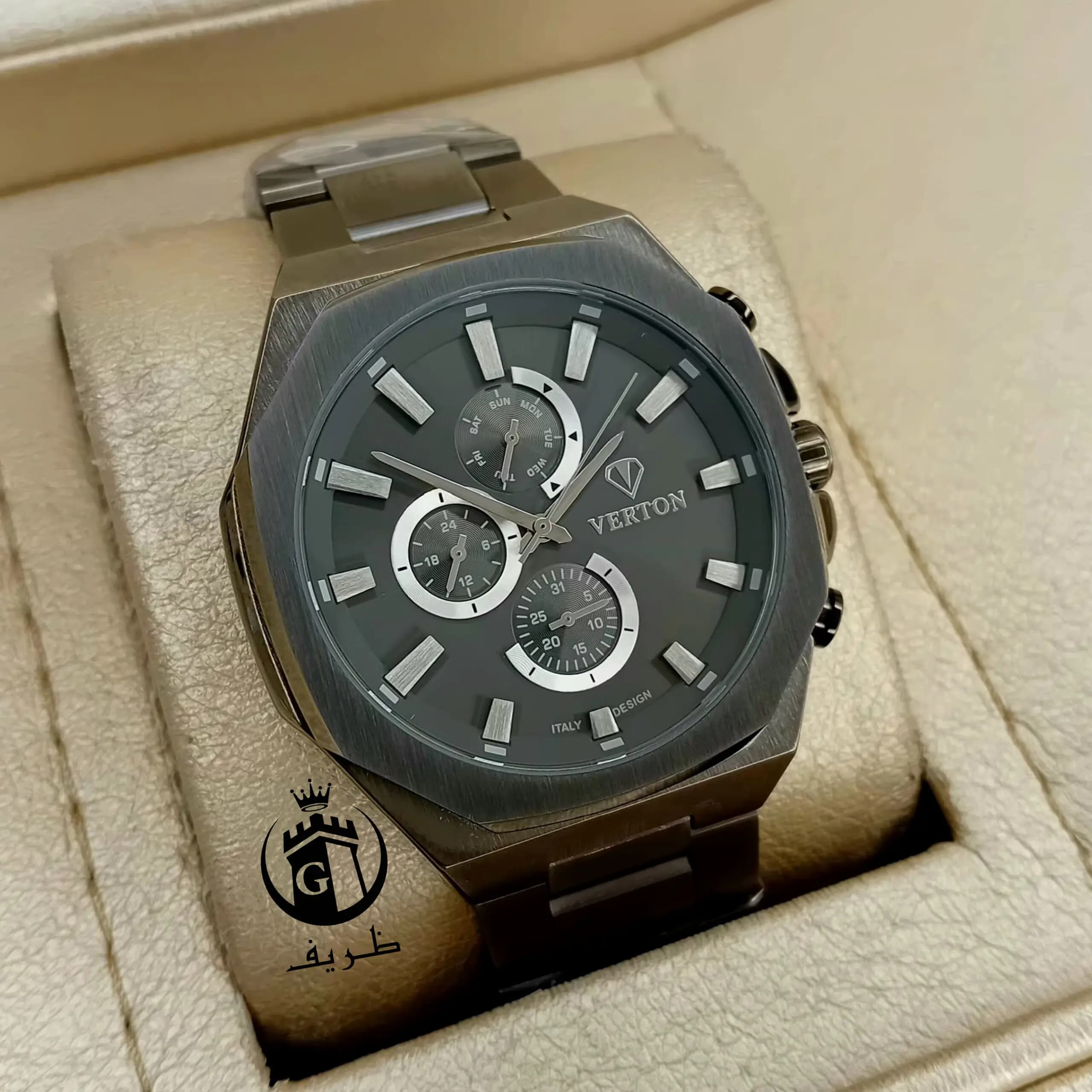 ساعت مچی VERTON V086 | ساعت سه موتور استیل کلاسیک و شیک