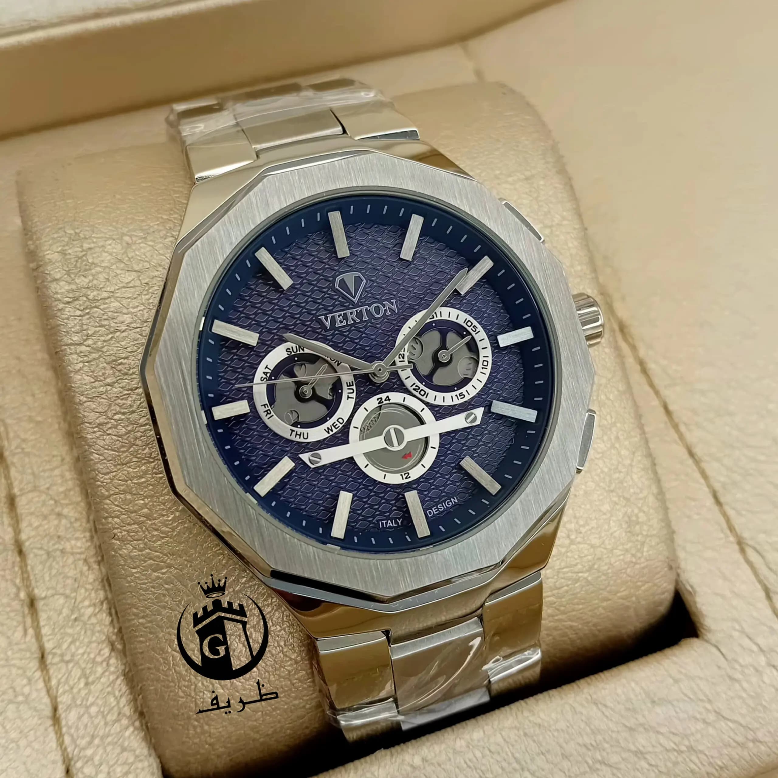 ساعت مچی VERTON V082 | ساعت سه موتور استیل کلاسیک و شیک