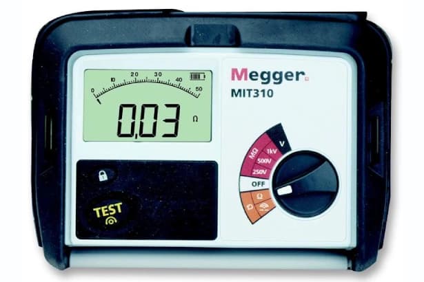 تستر عایق کابل و میگر دیجیتال مگر Megger MIT310 ( مدل 1000 ولت )