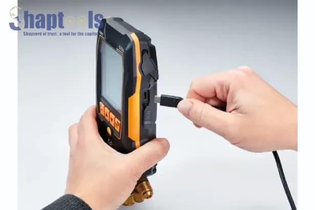 ست کامل منیفولد دیجیتال تستو testo 570s همراه با شلنگ گاز و وکیوم — تصویر ۶