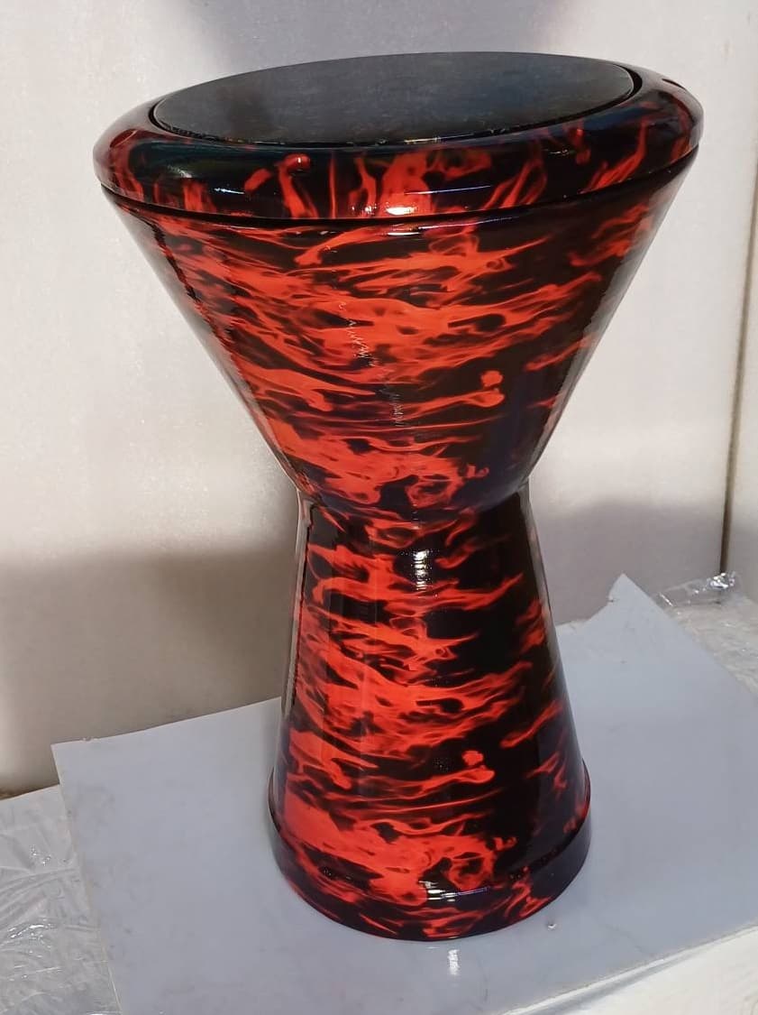 تمپو باس پژواک مدل هیدرو قرمز DARBUKA red pejvak — تصویر ۴