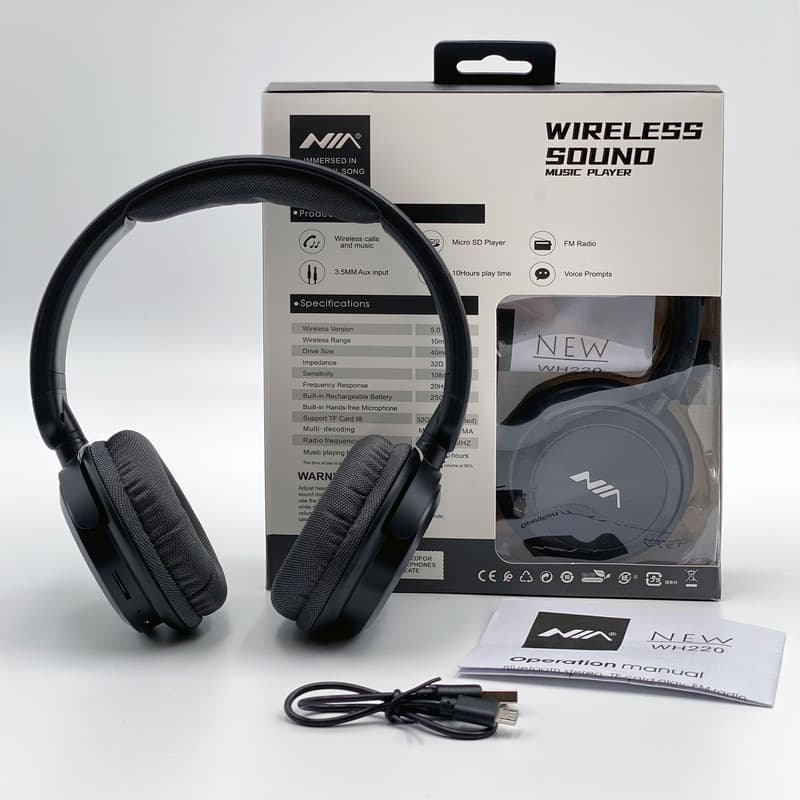 هدست بلوتوثی نیا مدل WH-220 — تصویر ۱۰