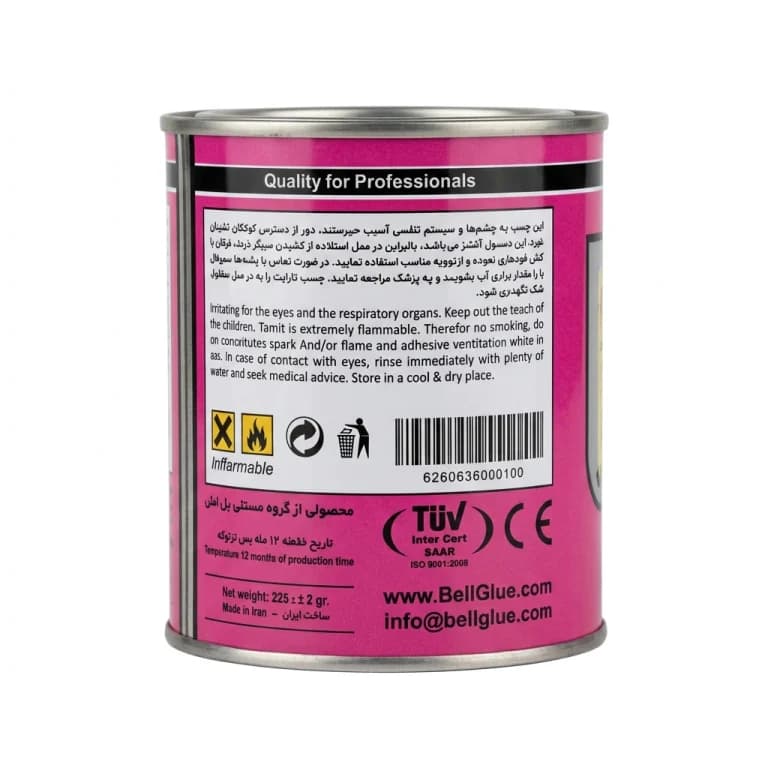 چسب پیویسی تارنیت فشار قوی بل _ 250 میلیگرم — تصویر ۲