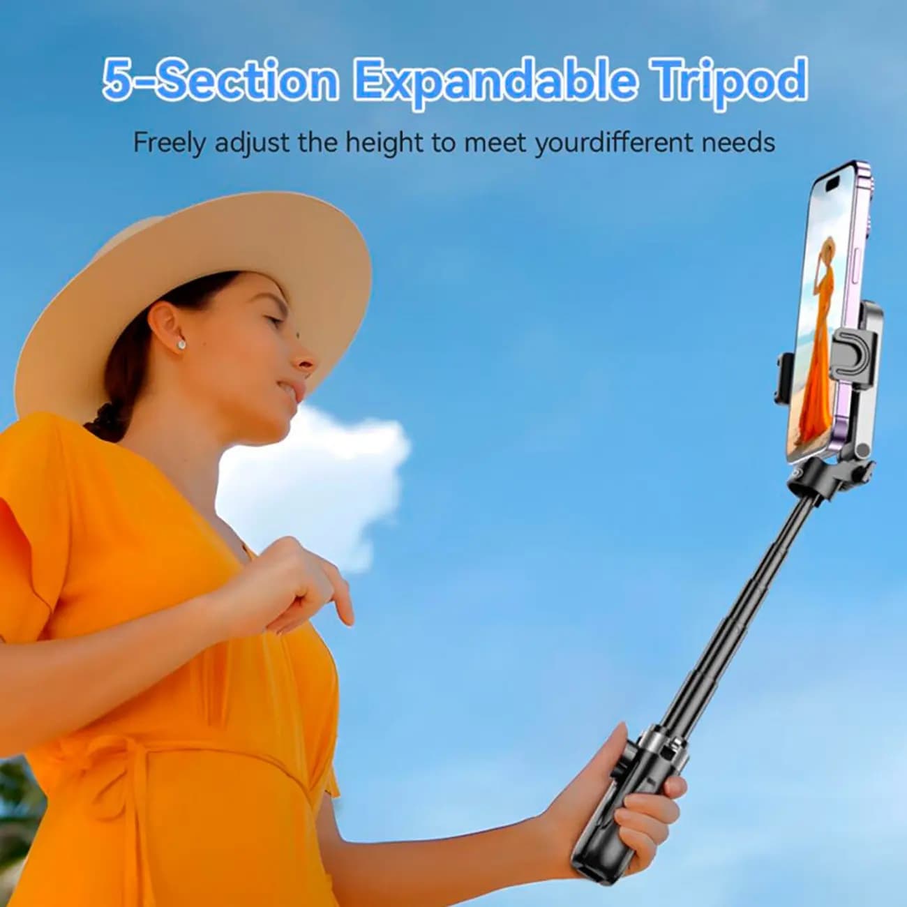 سه پایه موبایل و مونوپاد ایکس‌او XO SS21 XO Selfie Stick with Bluetooth SS21 — تصویر ۵