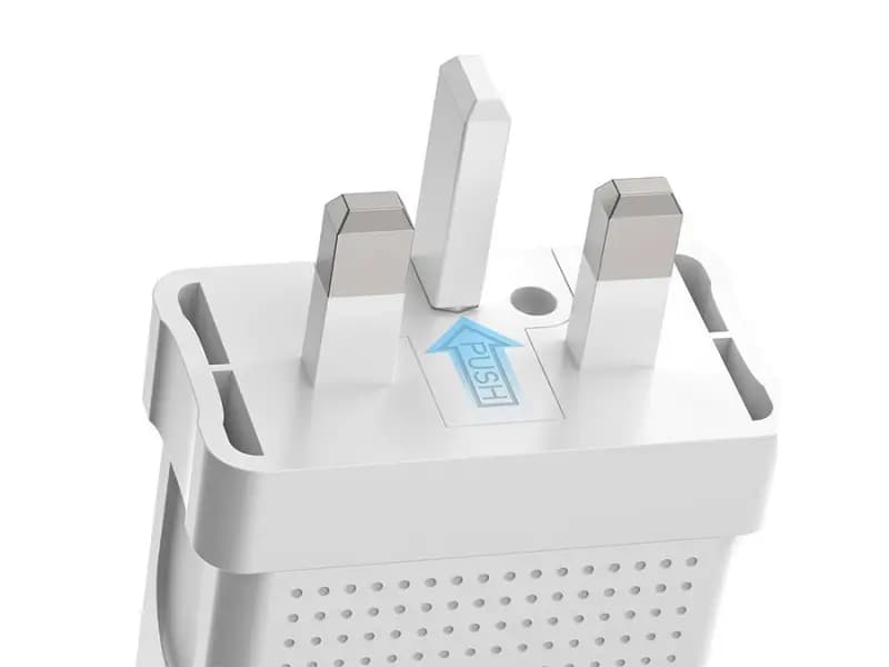 شارژر دیواری دو پورت و کابل لایتنینگ مک دودو Mcdodo CH-5720 Dual USB Travel Charger Set UK — تصویر ۲