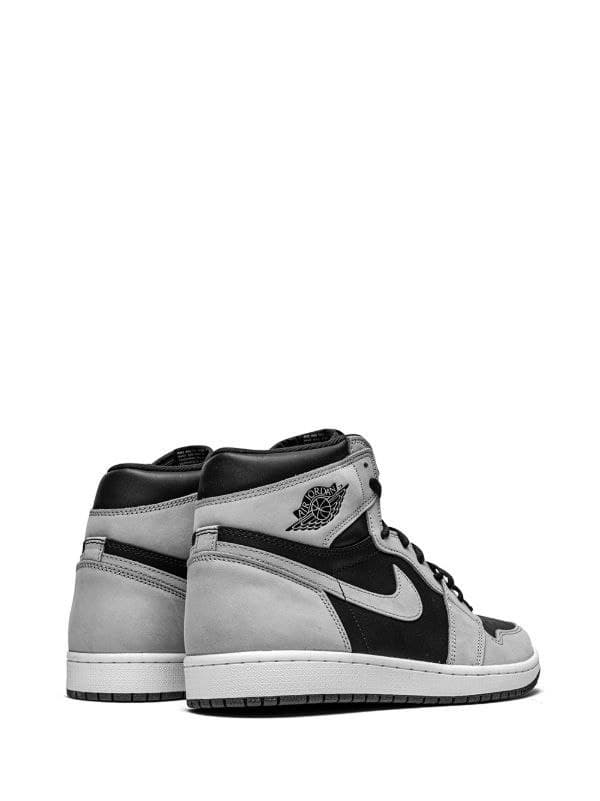 نایک ایر جردن ۱ ساقدار طوسی مشکی شادو Nike air Jordan 1 high grey and black shadow — تصویر ۴