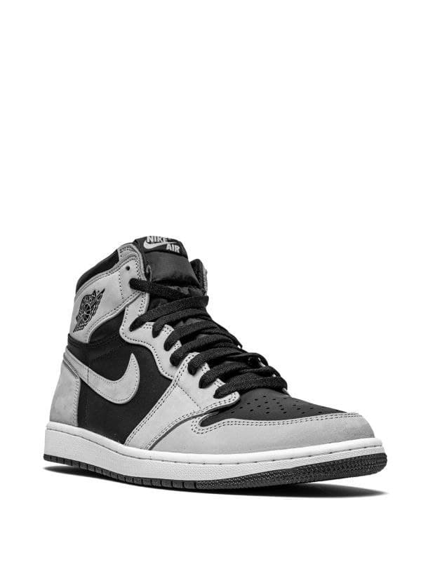 نایک ایر جردن ۱ ساقدار طوسی مشکی شادو Nike air Jordan 1 high grey and black shadow — تصویر ۲