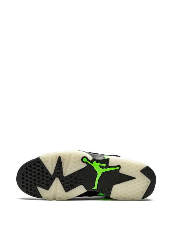 نایک ایر جردن ۶ الکتریک سبز مشکی Nike air jordan 6 electric green and black — تصویر ۴