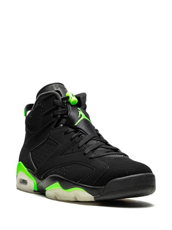 نایک ایر جردن ۶ الکتریک سبز مشکی Nike air jordan 6 electric green and black — تصویر ۳