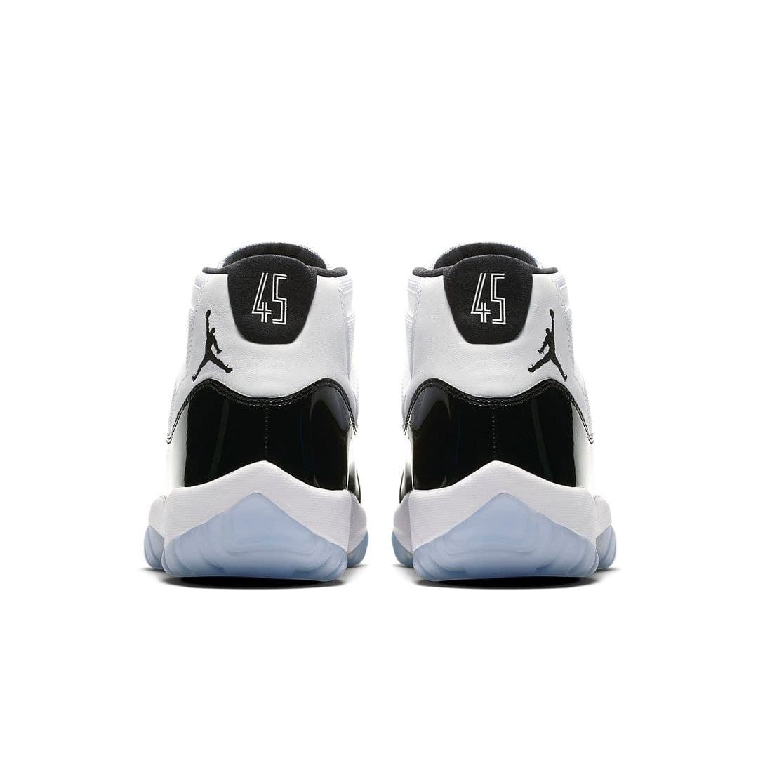 نایک ایر جردن ۱۱ ساقدار سفید مشکی Nike air Jordan 11 high white and black — تصویر ۵
