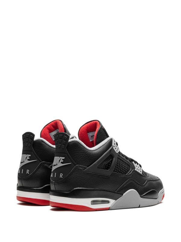 نایک ایر جردن ۴ رترو مشکی طوسی Nike air Jordan 4 retro black and grey — تصویر ۴