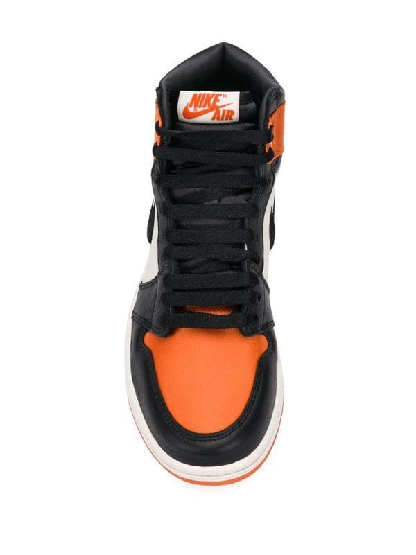 نایک ایر جردن ۱ ساقدار نارنجی Nike air Jordan 1 high orange — تصویر ۴