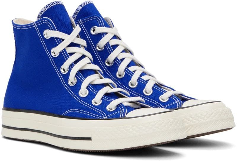 کانورس آل استار ۱۹۷۰ ساقدار آبی کاربنی Converse all star 1970 blue — تصویر ۴