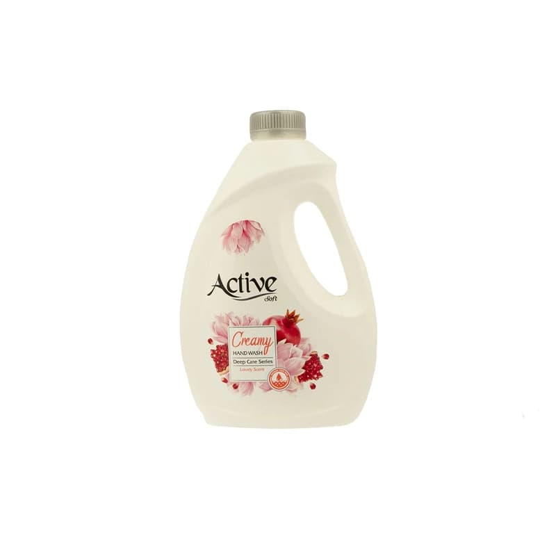 مایع دستشویی کرمی اکتیو مدل Lovely Scent با رایحه انار وزن 2000 گرم
