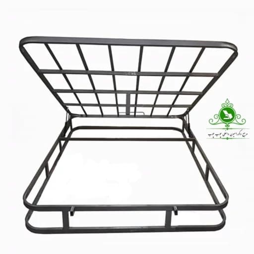 کفی تخت خواب دو نفره جکدار مدل تمام کلاف مبلمان فرنا مدل 1143154
