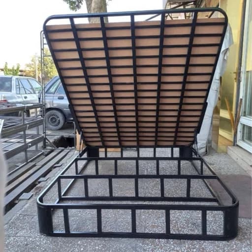 کفی تخت دو نفره جکدار با ورق MDF استثنایی مبلمان فرنا مدل 1143135