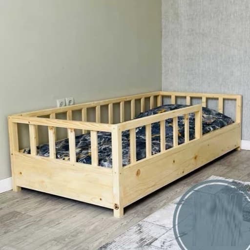 تخت کودک چوبی مبلمان فرنا مدل 1143111