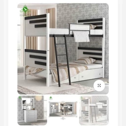 تخت خواب 2 طبقه مدل رادو مبلمان فرنا مدل 1143068