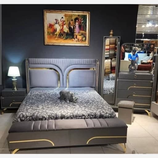 سرویس تخت خواب دو نفره مدل پرشین مبلمان فرنا مدل 1143063