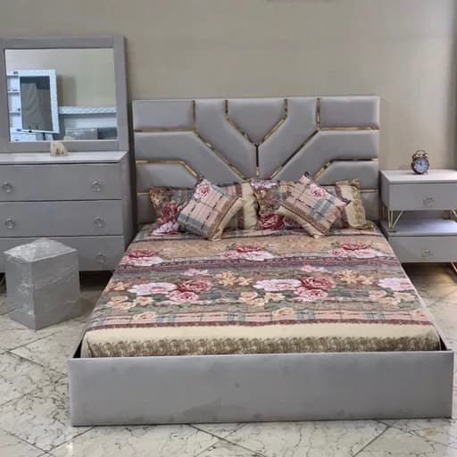 تخت خواب دونفره همراه با لوازم کد005 مبلمان فرنا مدل 1143044