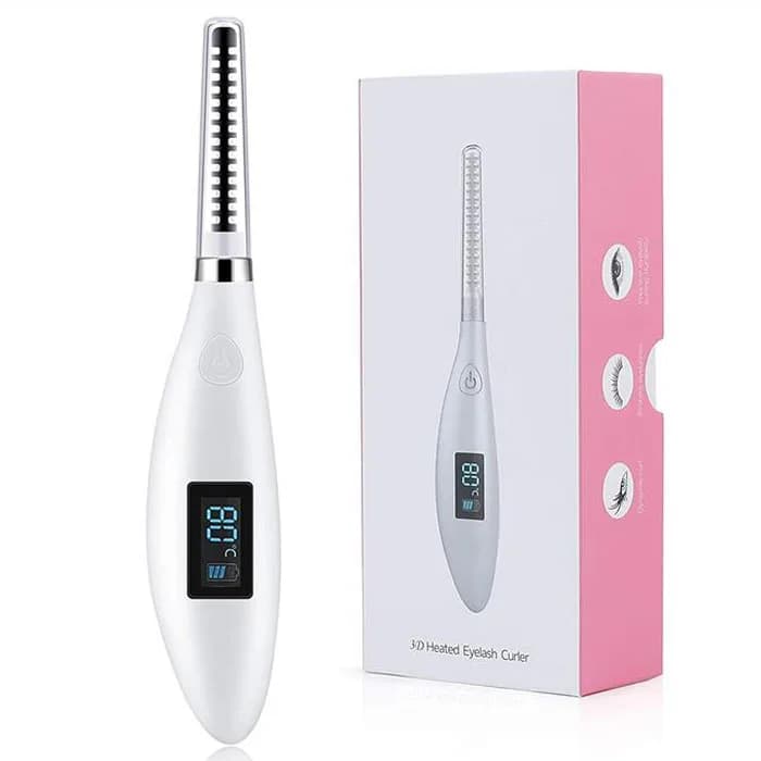 فرمژه برقی حرارتی شارژی 80 درجه سه بعدی Heated Eyelash Curler