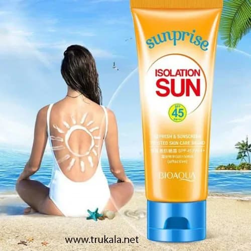 ضد افتاب بدون روغن spf 45 بیوآکوا bioaqua — تصویر ۴
