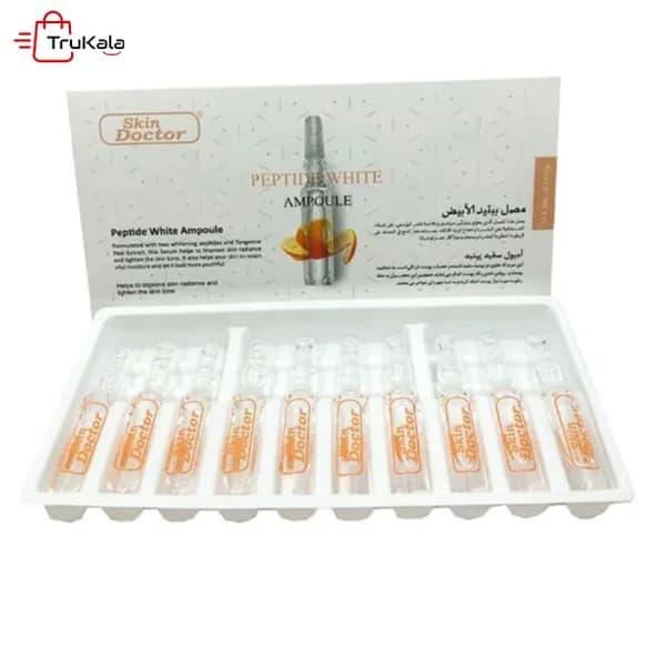 پک امپول سفید پپتید عصاره پوست نارنگی skin doctor
