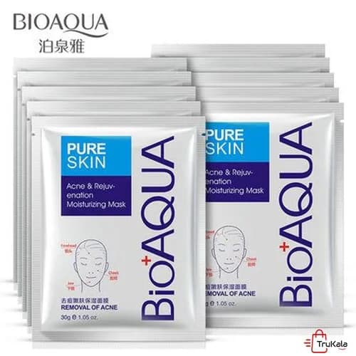 ماسک ورقه ای ضدجوش و آکنه بیواکوا bioaqua — تصویر ۴