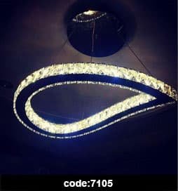 چراغ آویز مدرن 7105smd کریستالی