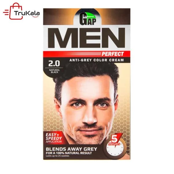 رنگ مو مردانه گپ شماره 2.0 مشکی طبیعی