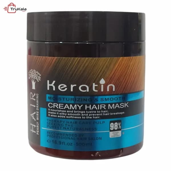ماسک مو کراتین برند هیر Hair حجم ۵۰۰ میلی لیتر