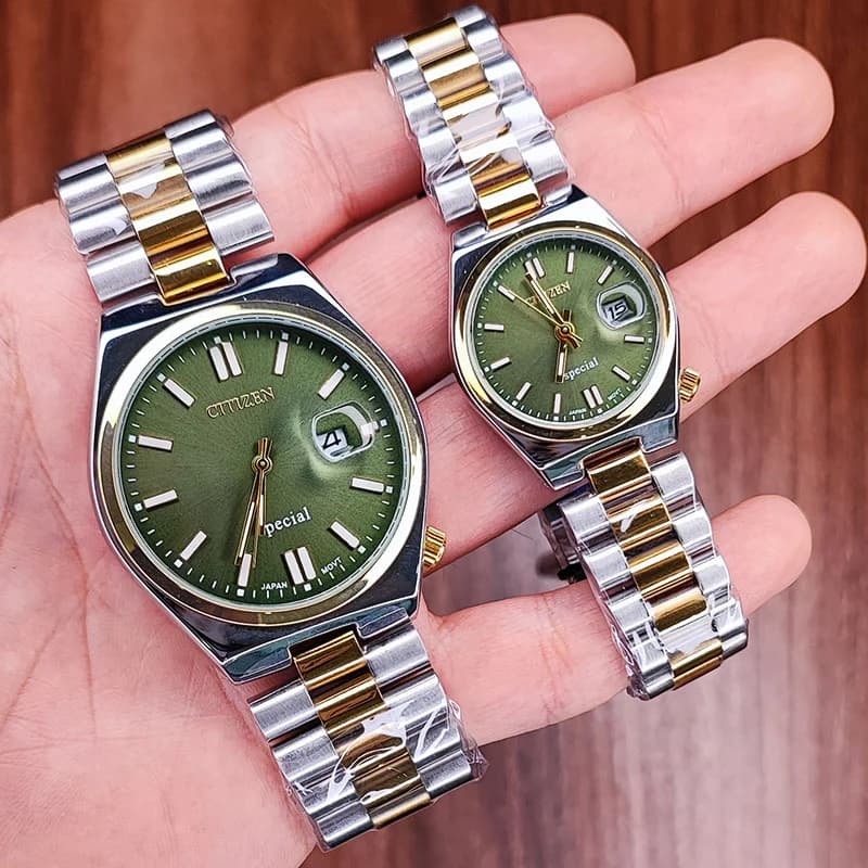 ست ساعت مچی عقربه ای سیتیزن سبز مدل S107334 — تصویر ۲