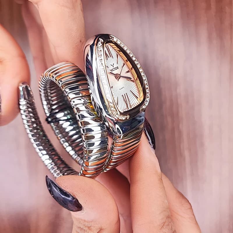 ساعت مچی عقربه ای زنانه ویکتور مدل 5747-04 — تصویر ۳