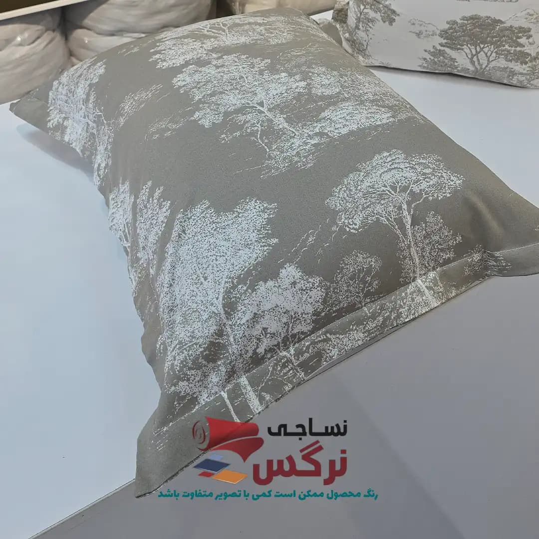 روبالشتی دورو نخ پنبه طرح درخت کد 310 — تصویر ۳
