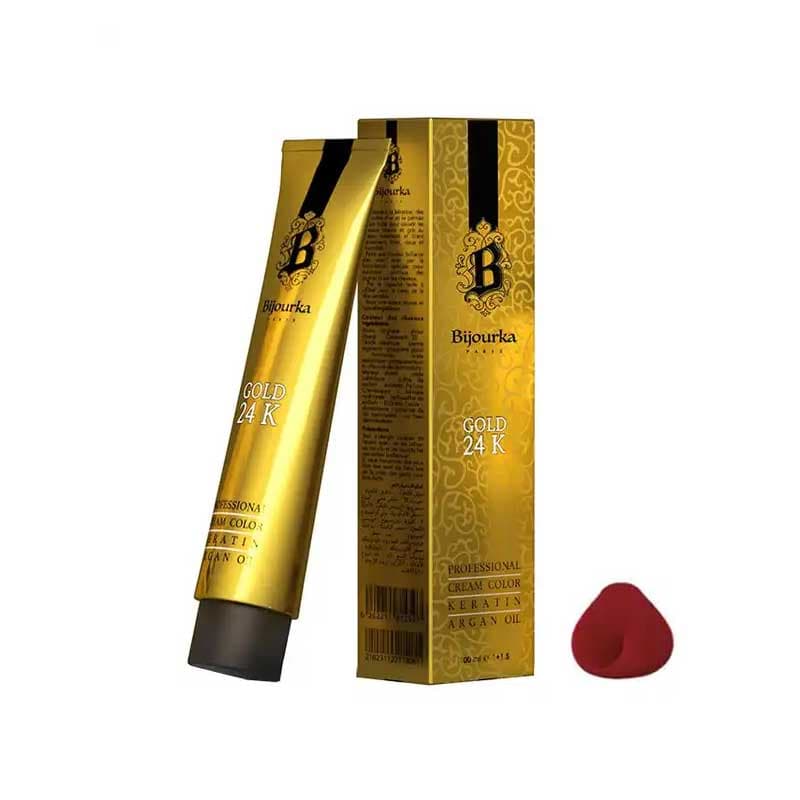 رنگ مو آلبالویی روشن بیجورکا Gold 24K شماره 7.6
