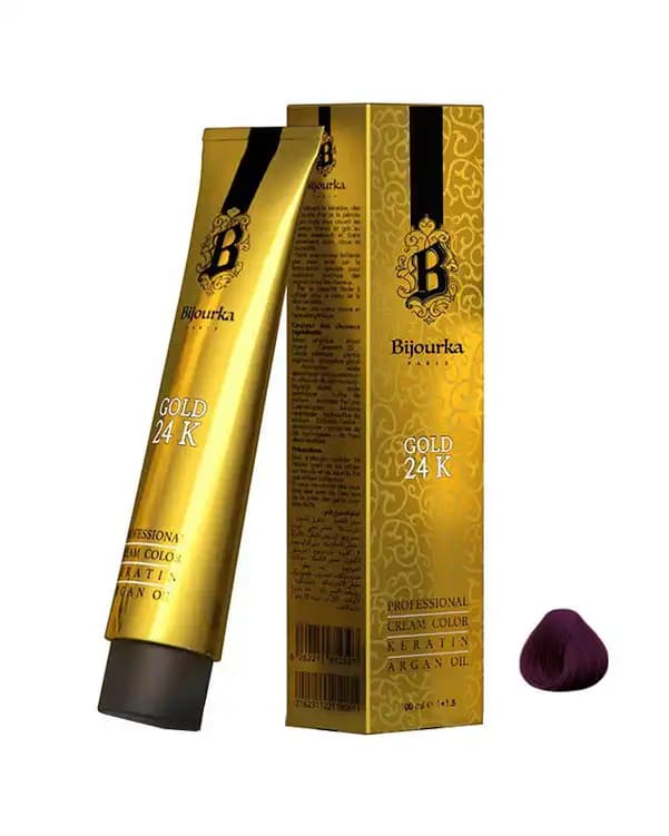 رنگ مو شرابی تیره بیجورکا Gold 24K شماره 4.20