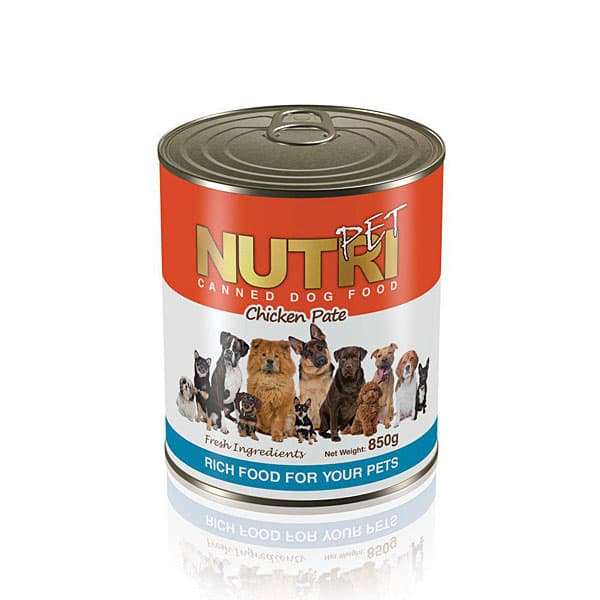 کنسرو گوشت مرغ آماده مخصوص سگ نوتری پت – NUTRI PET