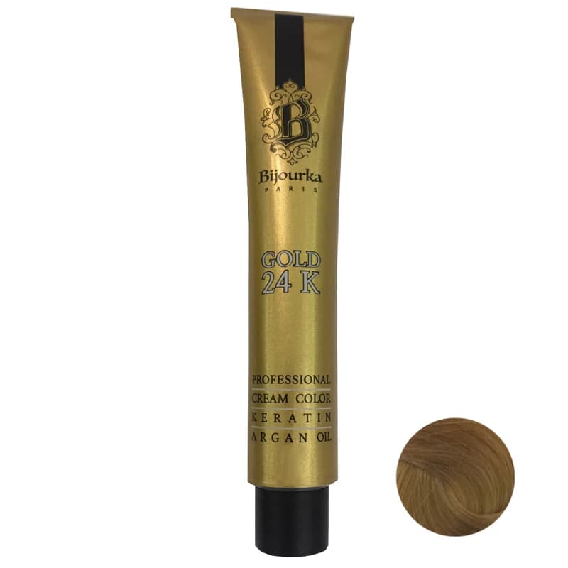 رنگ مو بلوند روشن بیجورکا سری طبیعی Gold 24K شماره 8