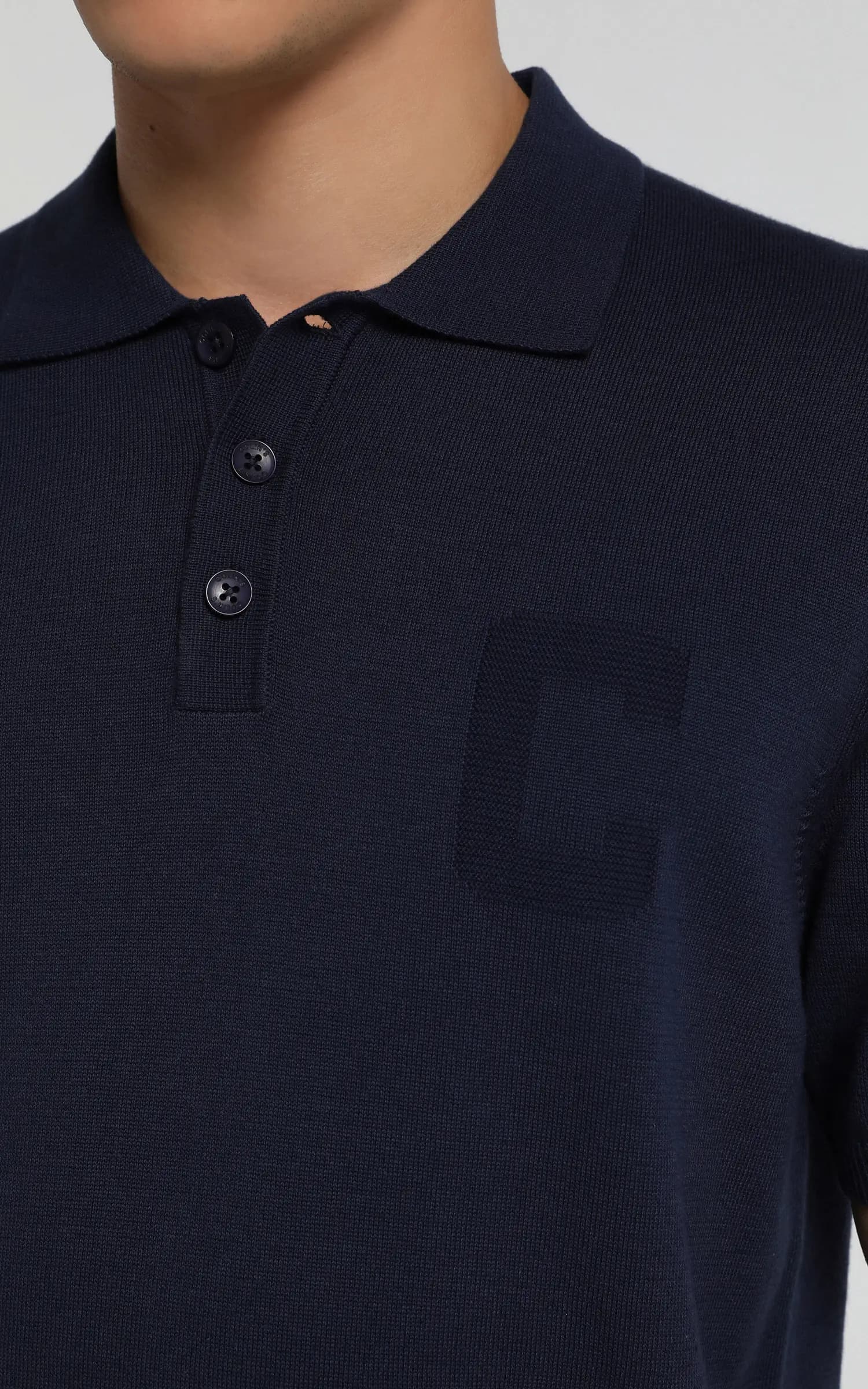 پولوشرت مردانه سرمهای ساده آستین کوتاه COLIN’S کد CL1081649 — تصویر ۴