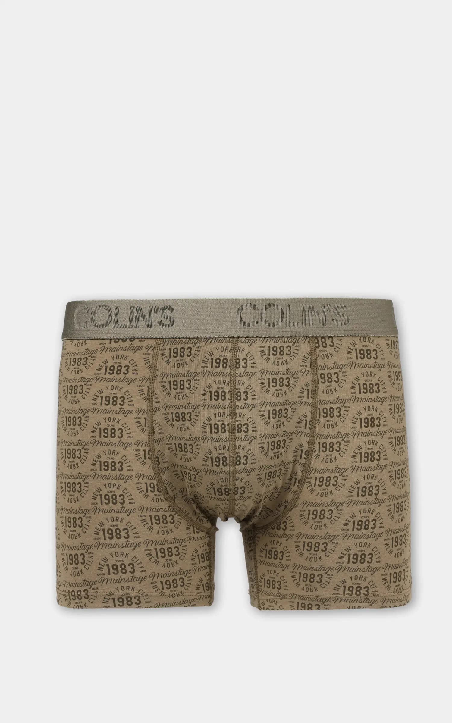 لباس زیر مردانه پادار طرح‌دار خاکی و سرمه‌ای COLIN’S کد CL1081522 — تصویر ۲