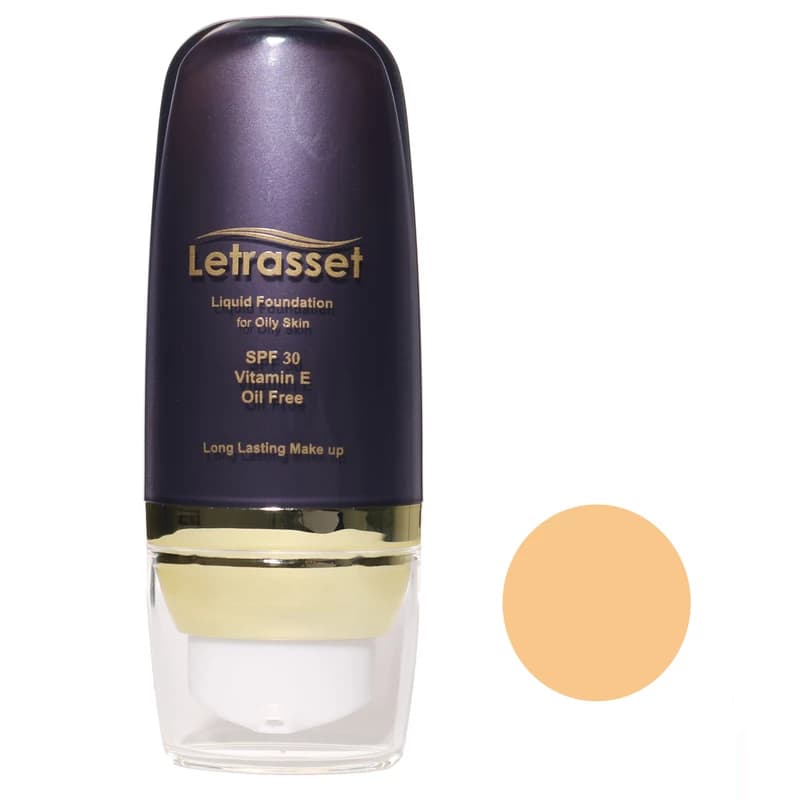 کرم پودر پمپی لتراست مدل Liquid Foundation شماره 04